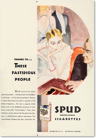 1940s(?) - Spud Menthol-Cooled Cigarettes